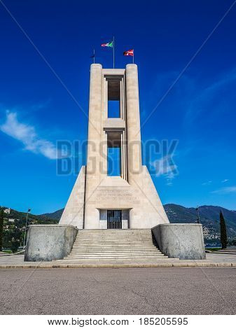 Monumento Ai Caduti War Memorial In Como (hdr)