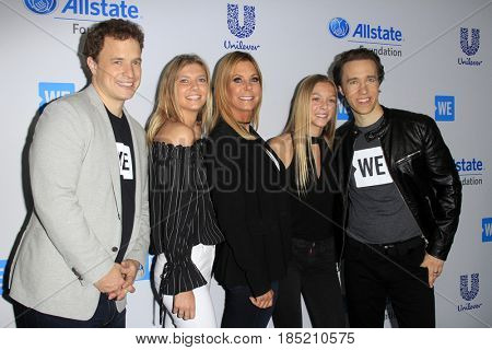 LOS ANGELES - APR 27:  Marc Kielburger, Stephanie Agyros, Lauren Agyros, Ashley Agyros, Craig Kielburger at the We Day California 2017 at The Forum on April 27, 2017 in Inglewood, CA