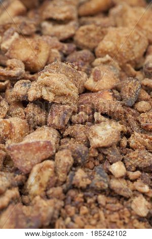 Heap Of Domestic Tasty Salty Fried Pork Greaves, Cvarci