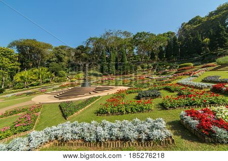 Mae Fah Luang Garden located on Doi Tung in Northern Thailand
