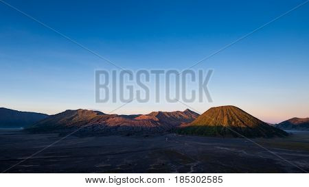 Mount Bromo Volcanoes In Bromo Tengger Semeru National Park, East Java, Indonesia.