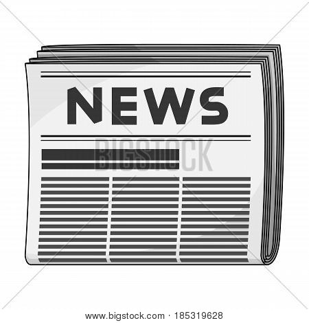 Newspaper.Mail and postman single icon in cartoon style vector symbol stock illustration .