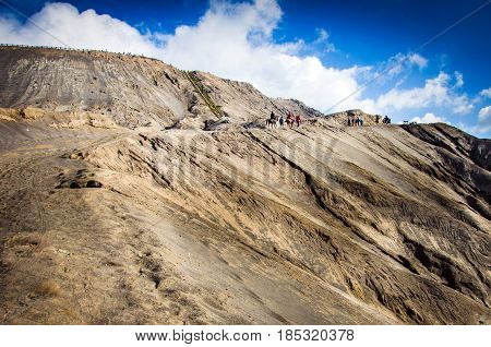 Mount Bromo Volcanoes In Bromo Tengger Semeru National Park, East Java, Indonesia