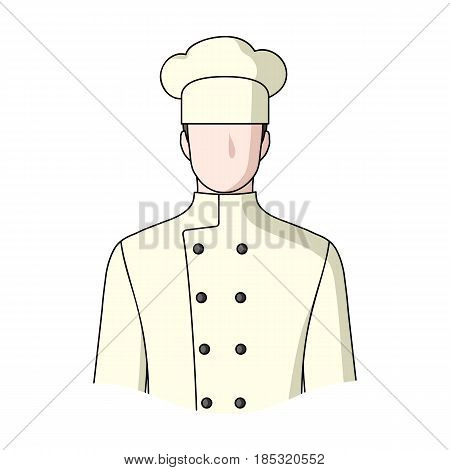 Chef.Professions single icon in cartoon style vector symbol stock illustration .