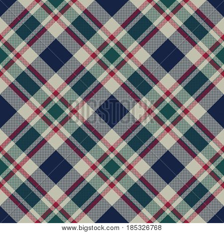 Tartan plaid classic pixel fabric texture seamless pattern. Flat design. Vector illustration.