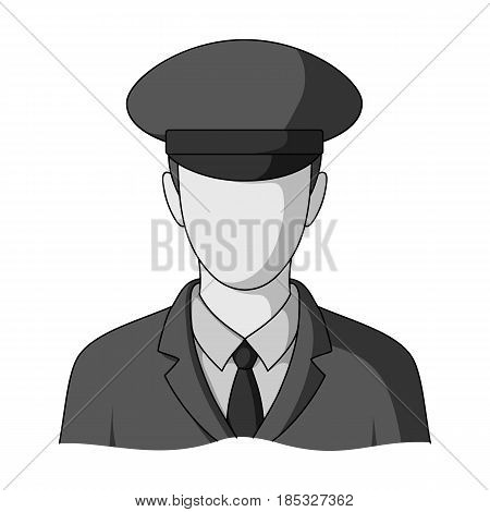 Postman.Mail and postman single icon in monochrome style vector symbol stock illustration .