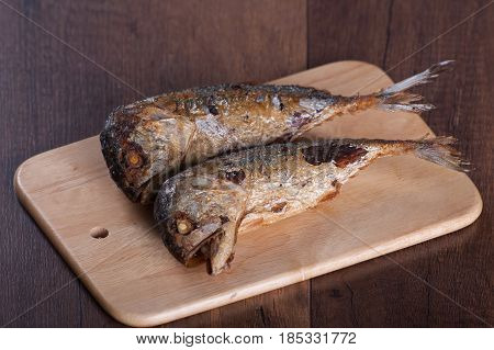 Fried Mackerel Fish Thai Style