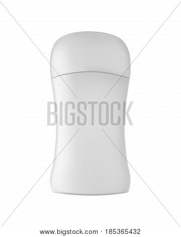 Isolated deodorant bottle on white background. 3D illustration.