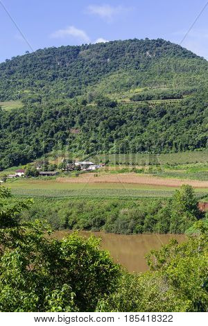 Rural Village And Farm