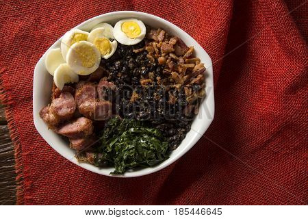 Tropeiro Bean. Traditional Brazilian Food.