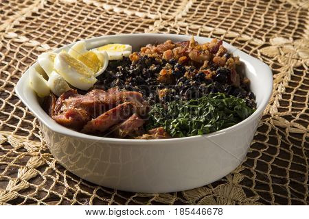 Tropeiro Bean. Traditional Brazilian Food.