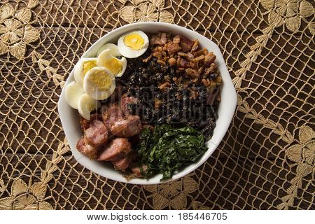 Tropeiro Bean. Traditional Brazilian Food.