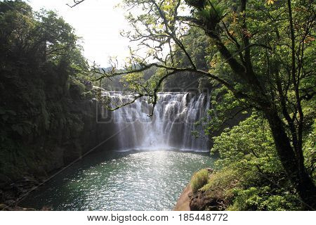 Shifen Waterfall In Shifen, Taipei, Taiwan