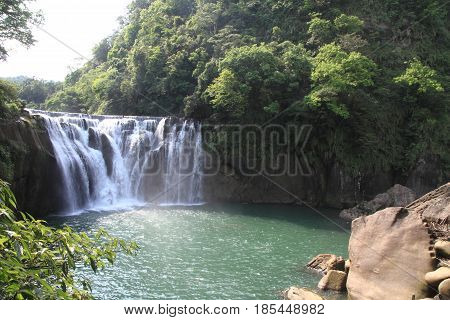 Shifen Waterfall In Shifen, Taipei, Taiwan