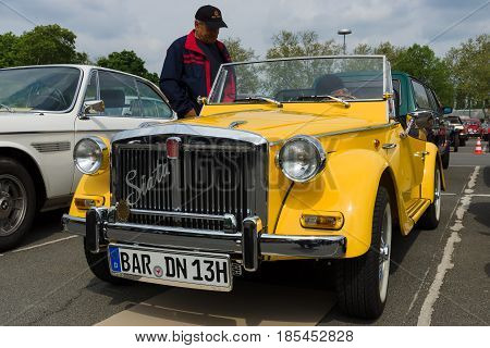 Berlin - May 11: Car Fiat Siata Spring 850 Spider, 26Th Oldtimer-tage Berlin-brandenburg, May 11, 20