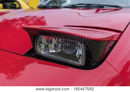 Toyota Mr2 Headlight On Display