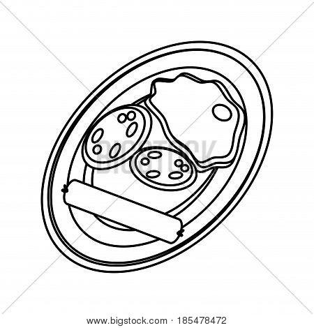 Delicious bbq food icon vector illustration graphic design
