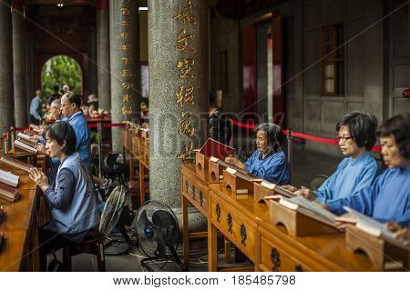 Longshan Temple In Taipei, Taiwan