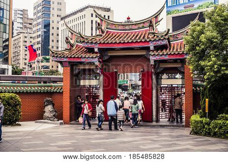 Longshan Temple In Taipei, Taiwan
