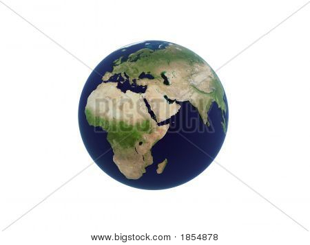 Earth Over White