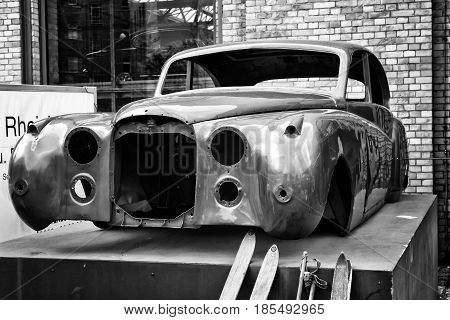 Berlin - May 11: Coachwork Retro Car, (black And White), 26Th Oldtimer-tage Berlin-brandenburg, May