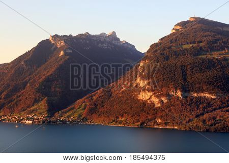 Thunersee in Switzerland, Europe
