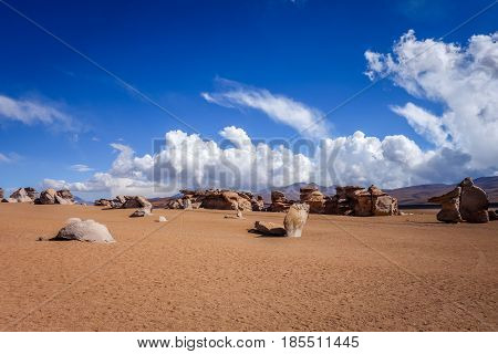 Siloli Desert In Sud Lipez Reserva, Bolivia