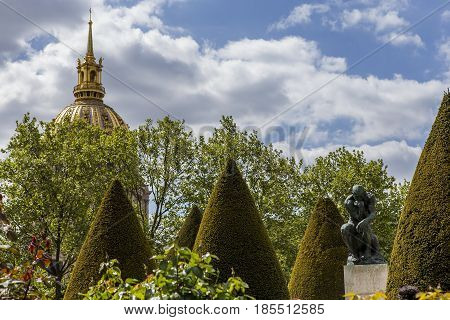 In The Gardens Of The Rodin Musem, Paris, France