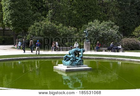 In The Gardens Of The Rodin Musem, Paris, France