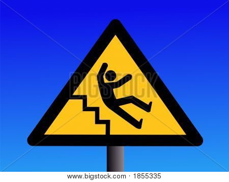 Slippery Steps Sign