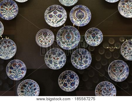 Turkish Iznik Ceramic In Ecouen Castle, France