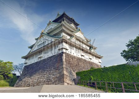 Osaka Castle Japan most famous historic landmark in Osaka City Japan
