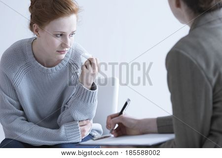 Woman Suffering After Relative Loss