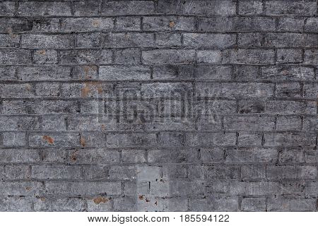 Red Brick Wall Texture Grunge Background With Vignetted Corners