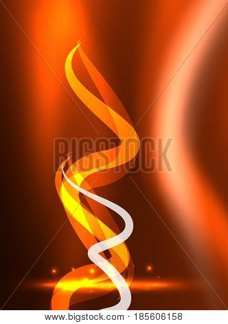 Glowing shiny wave background, energy concept illustration