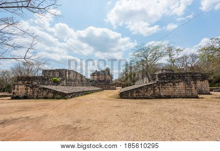 Ek Balam, the Mayan Archaeological Site. Maya Ruins, Yucatan Peninsula, Mexico