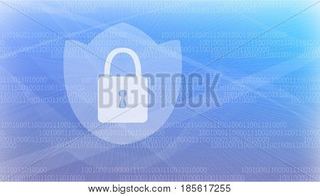 Computer security and Protection vector concept. Protect mechanism, system privacy. -stock vector