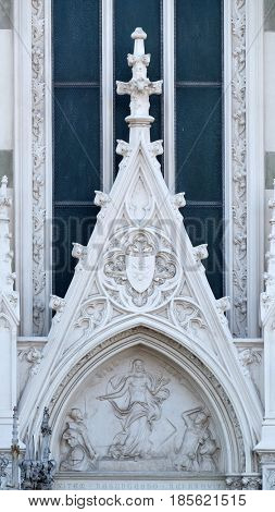 ROME, ITALY - SEPTEMBER 02: Resurrection of Christ, Sacro Cuore del Suffragio church in Rome, Italy  on September 02, 2016.