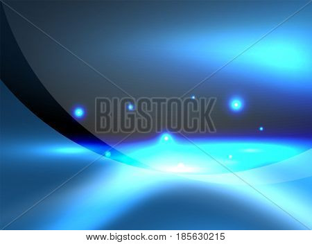 Glowing shiny wave background, energy concept illustration