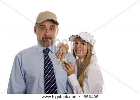 Man - Geldautomaat