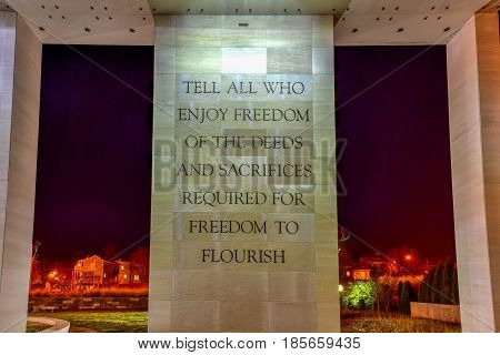 Virginia War Memorial - Richmond, Virginia