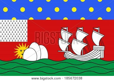 Flag of Lorient is a commune and a seaport in the Morbihan department in Brittany in north-western France