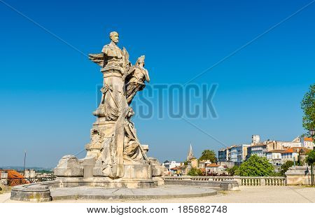Monument for Sadi Carnot, an ancient French President. Angouleme - Charente, France