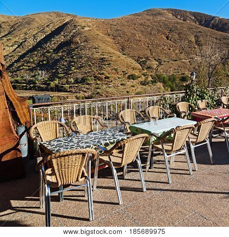 Table  In Todra Gorge  Morocco