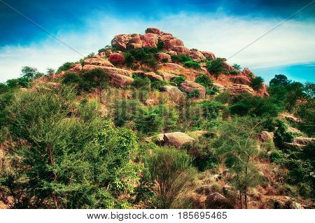 Fantasy World. Fabulous Unusual Mountain Landscape