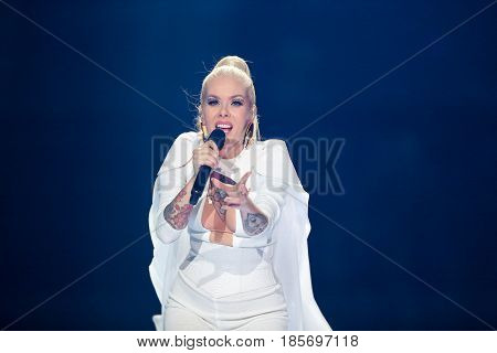 Svala From Iceland At The Eurovision Song Contest