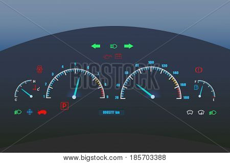 Car Dashboard Illustration
