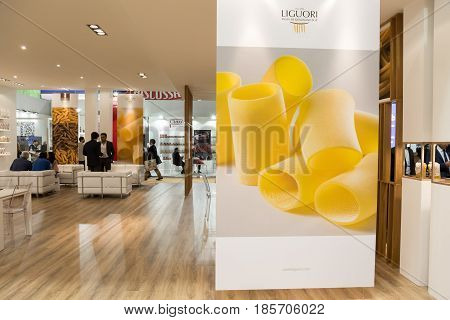 People Visit Tuttofood 2017 In Milan, Italy