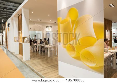 People Visit Tuttofood 2017 In Milan, Italy