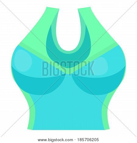 Colorful tank top icon. Cartoon illustration of colorful tank top vector icon for web